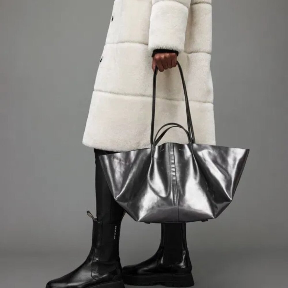 All Saints - Odette East West Leather Tote Bag